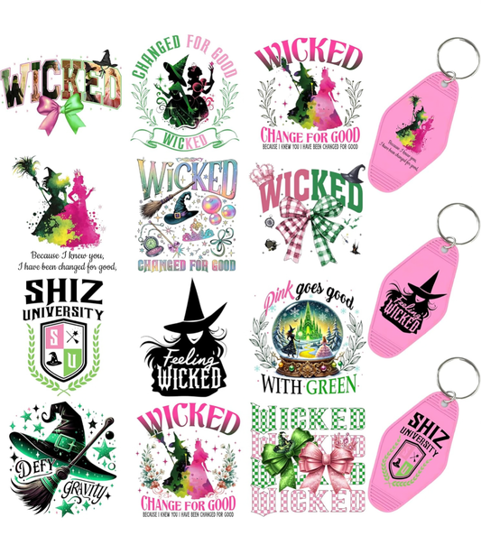 “Wicked” Keychain Designs 🧙🏼‍♀️👑