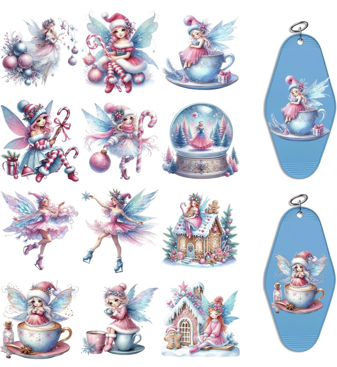 Cute Christmas Fairy designs 🧚‍♀️✨🎄