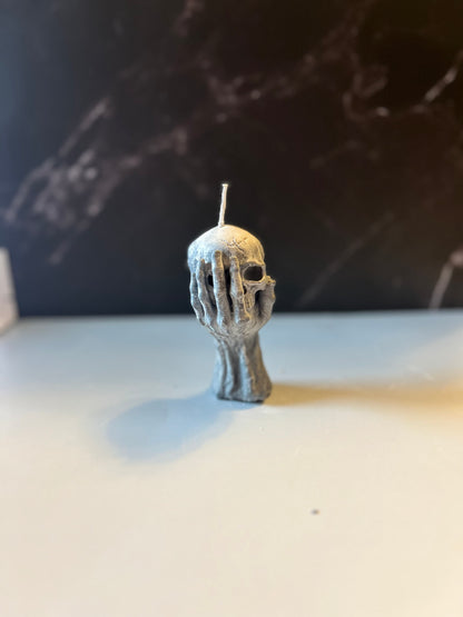 Skull in Hand Candle 💀🕯️