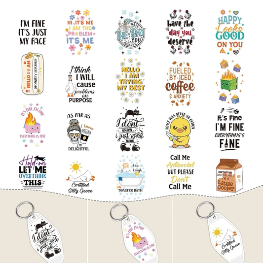 Emotions Keychain Designs ✨
