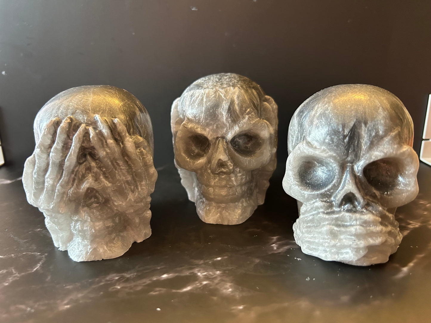 See, Hear, Speak, no evil Skulls 💀