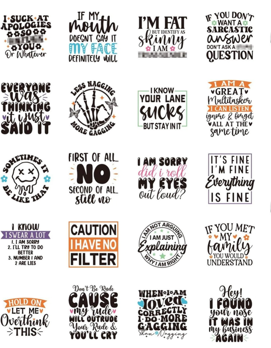 “No Filter” keychain designs 🚫😜