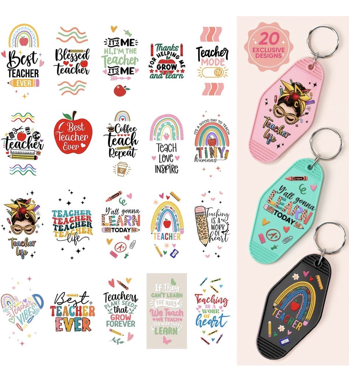 “Teacher Life” designs 🎒🍎📝