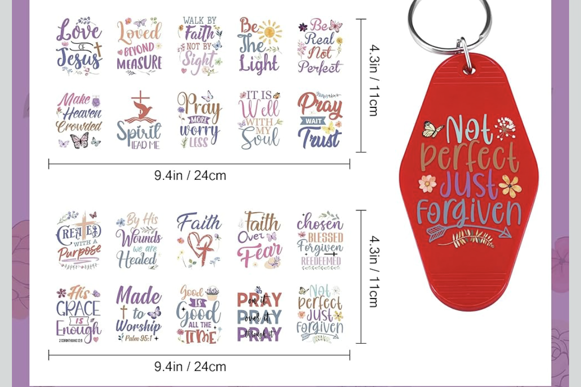 “Pray More, Worry Less” keychain designs 📿🙏🏽