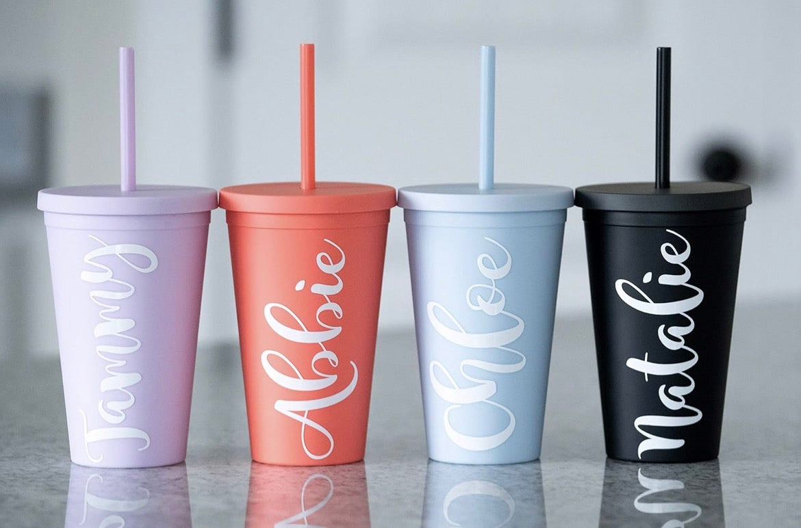 Matte Magic: 12-Pack 16 oz Tumblers with Lids & Straws 🥤✨🌈