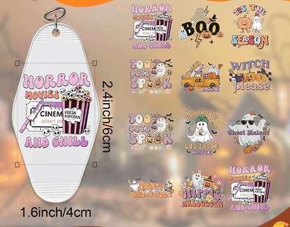 “Boo” Halloween keychain designs 👻