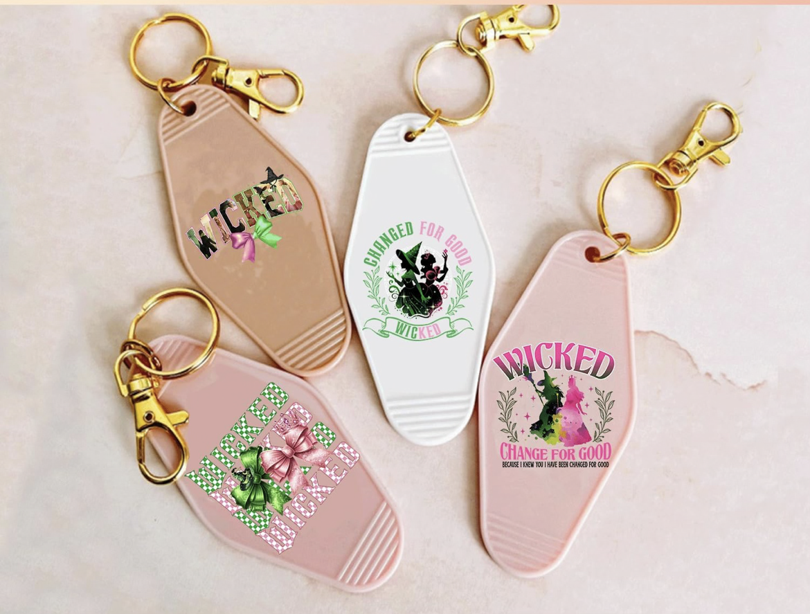 “Wicked” Keychain Designs 🧙🏼‍♀️👑