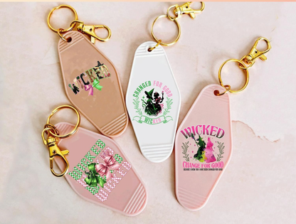 “Wicked” Keychain Designs 🧙🏼‍♀️👑