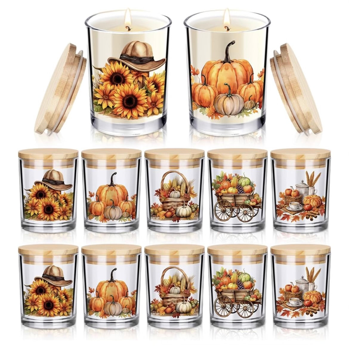 Fall Candle Jars 🫙 🎃🌻