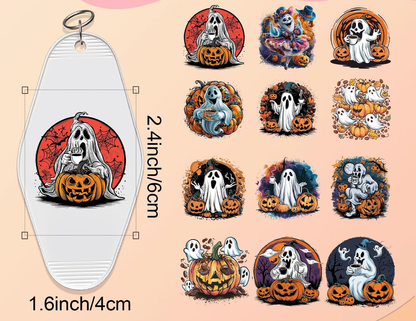 Ghost with Pumpkins Keychain designs 👻🎃