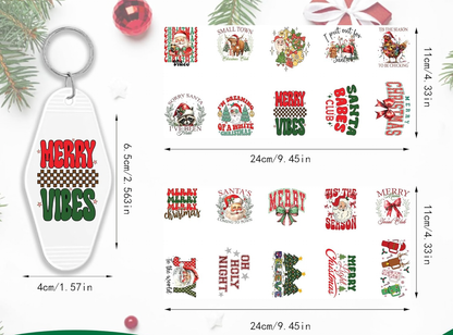 Merry Vibes Keychain designs 🎄❤️