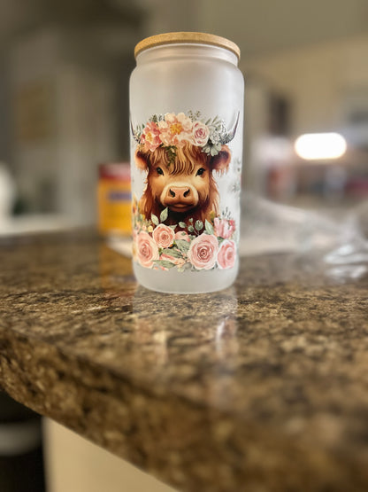 Adorable Highland Cows & Flowers 💐🐮