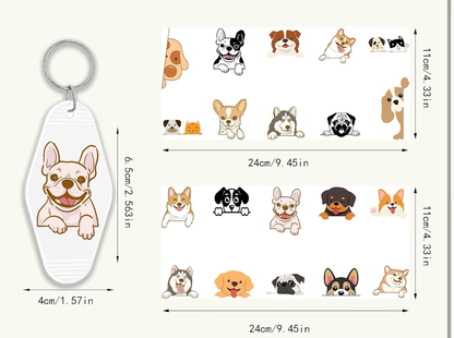 Cute doggies keychain designs 🐾🐶