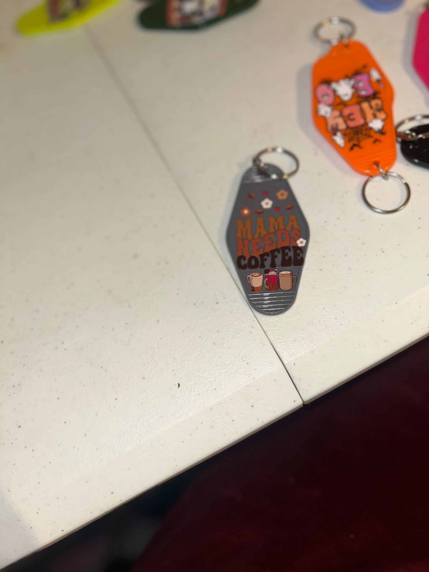 Mama Needs Coffee Keychain ☕️