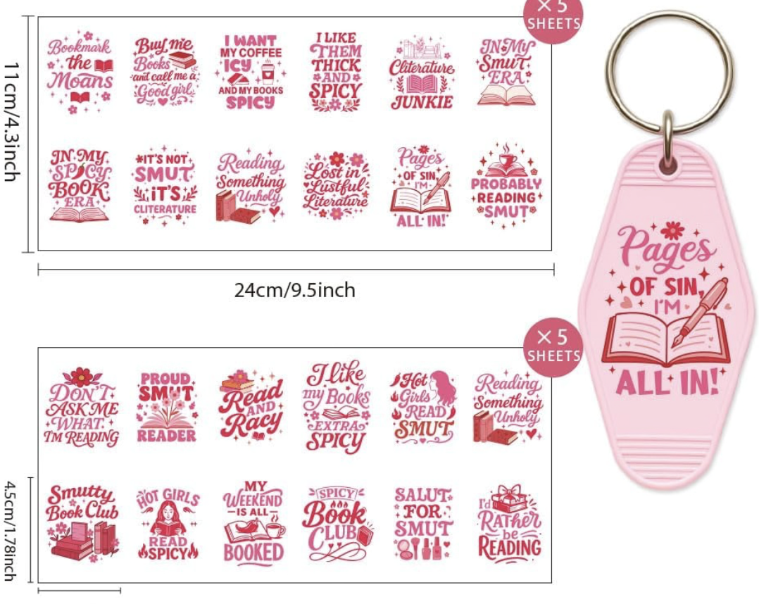 Spicy Book Era Keychains 🌶️💋