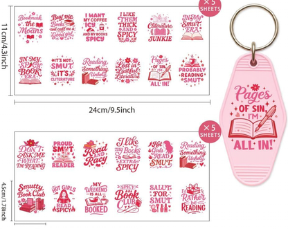 Spicy Book Era Keychains 🌶️💋