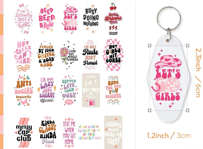 Sassy Keychain Designs 💖😜