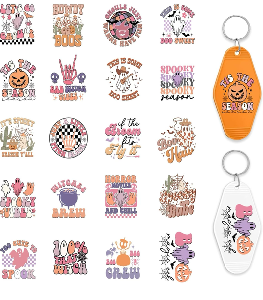 Tis’ the Spooky Season Keychain Designs 🎃🖤✨