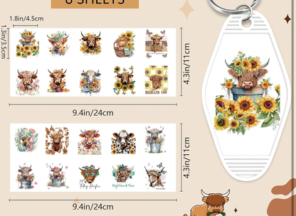 Pretty Highland Cows designs