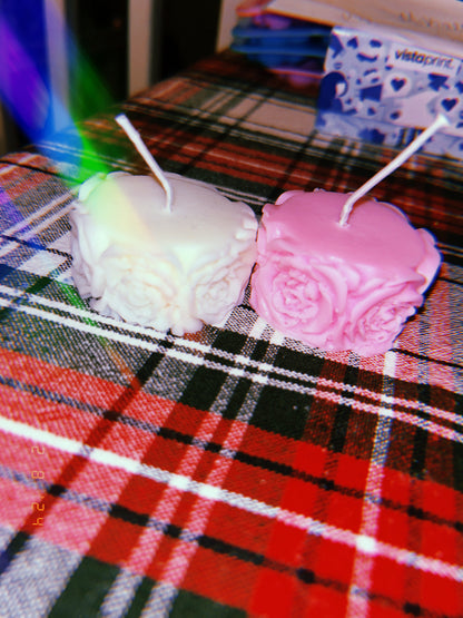 Rose Flower Column Candle