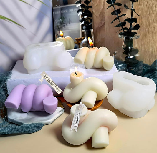 2 Pack Knot and Spiral Candles 🕯️