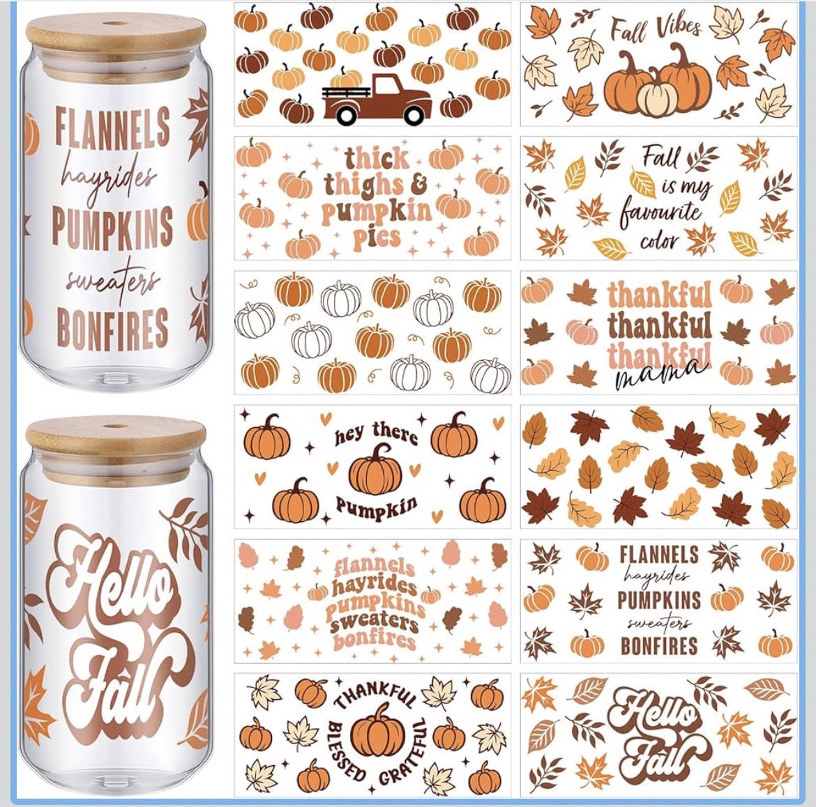 Autumn Leaves Tumbler 🍁