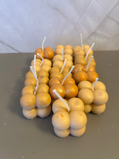 12; 3D Bubble Cube Candles