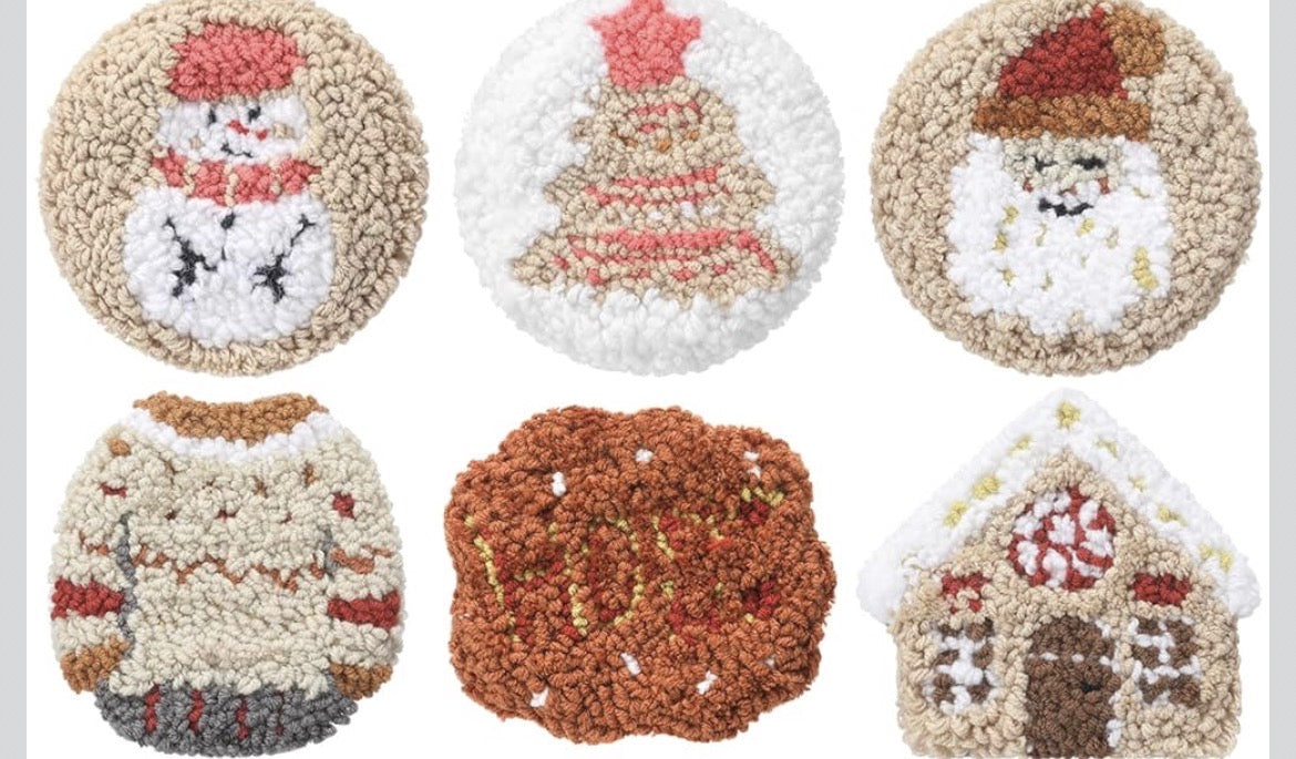 “A Lovely Christmas coaster” designs 🎄🤍✨