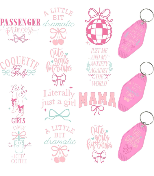 “Pink & Pretty bows” keychain designs ✨💗🎀