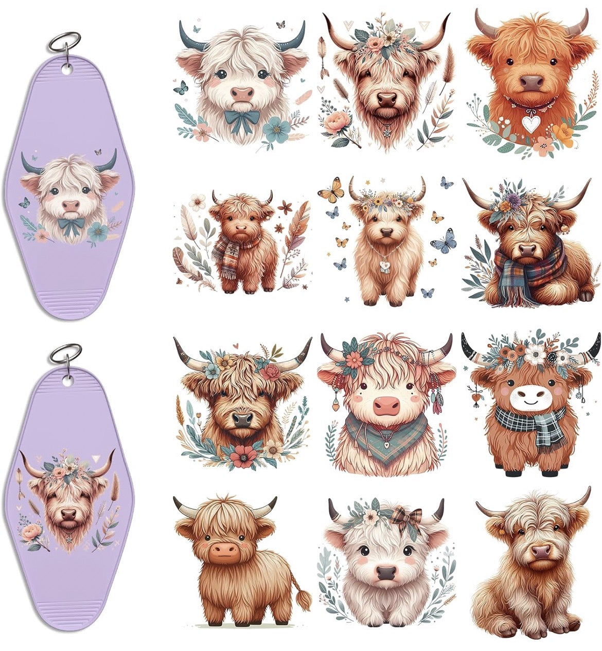 Cutie Pie Highland Cows designs 🐮