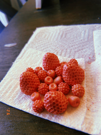 Strawberry, raspberry, and blueberry melts 🫐🍓