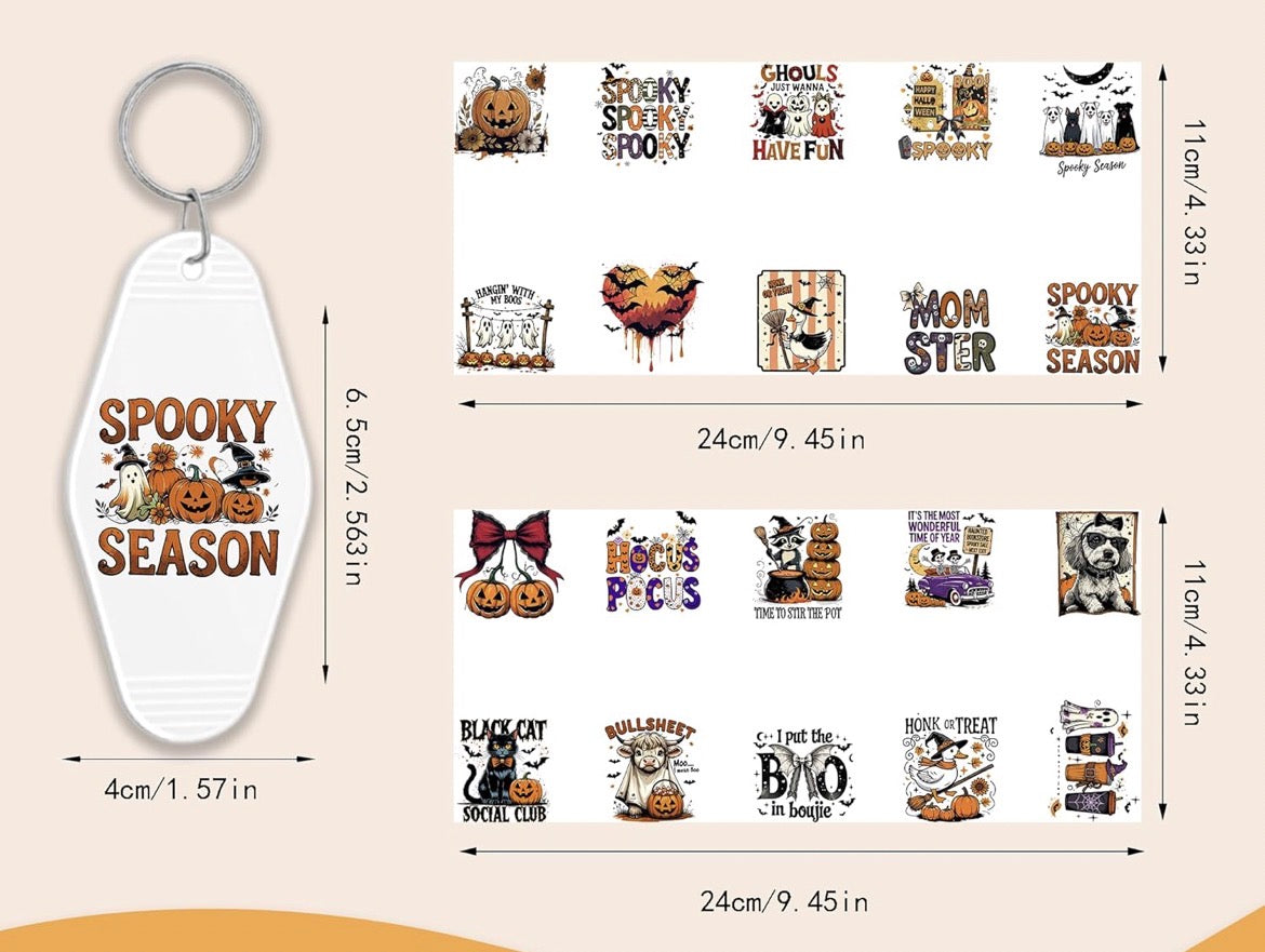 Spooky keychain designs 👻