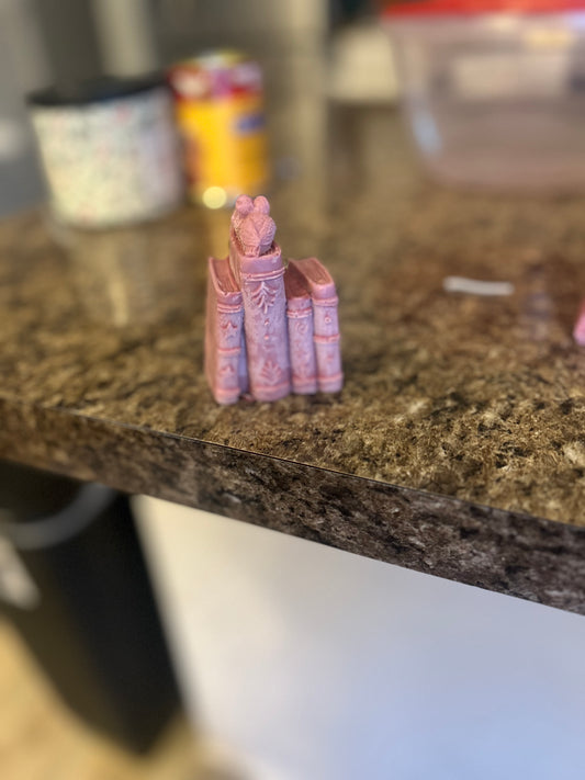 “Books with Lovebirds” 🕊️📚🕯️