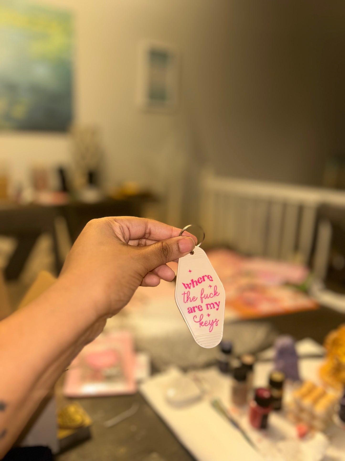 The ‘Where Are My Keys’ Motel Keychain