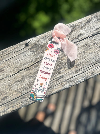 “I don’t watch” bookmark ✨