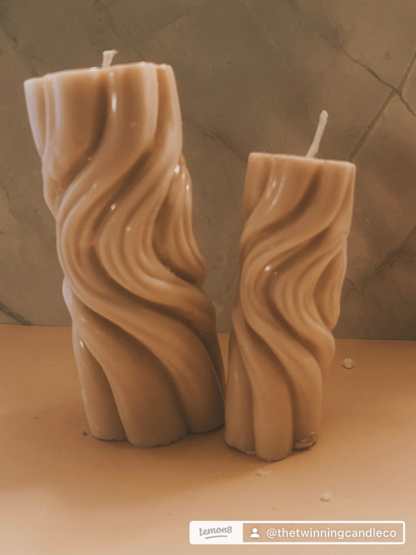 2 pack spiral wave candles 🌀🌊🕯️