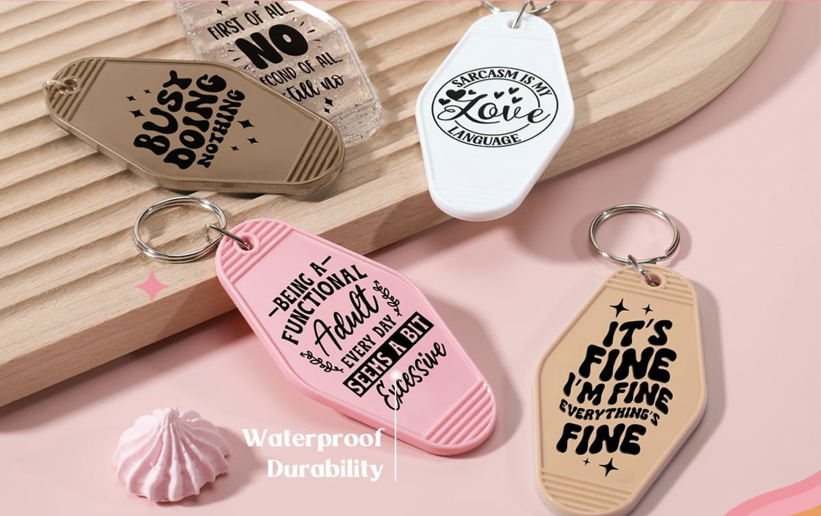 Sarcasm Keychain Designs (pt. 2) ✨🖤