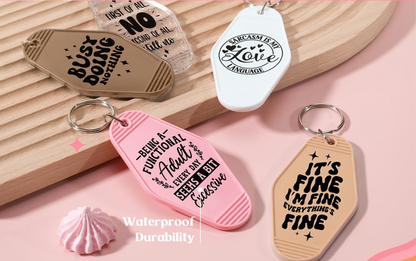 Sarcasm Keychain Designs (pt. 2) ✨🖤