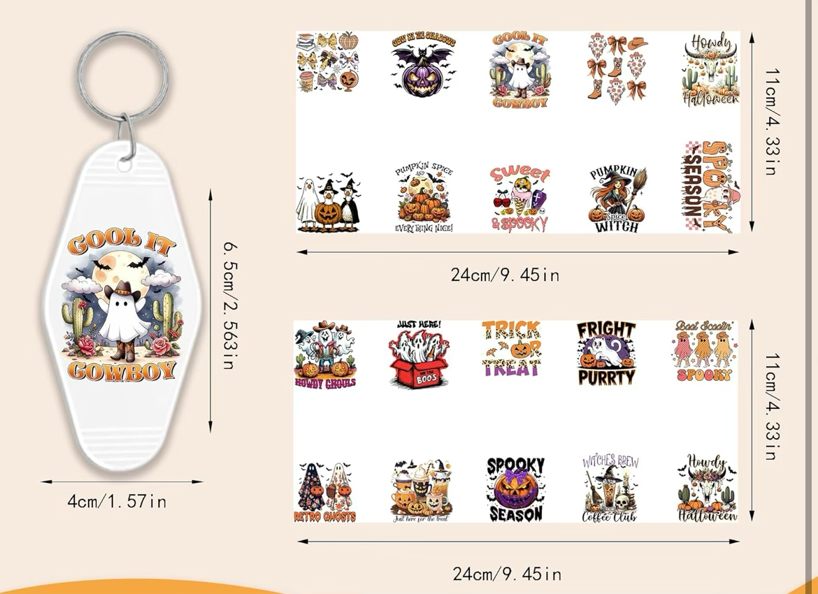 Halloween Lovers Keychain Designs 🎃👻