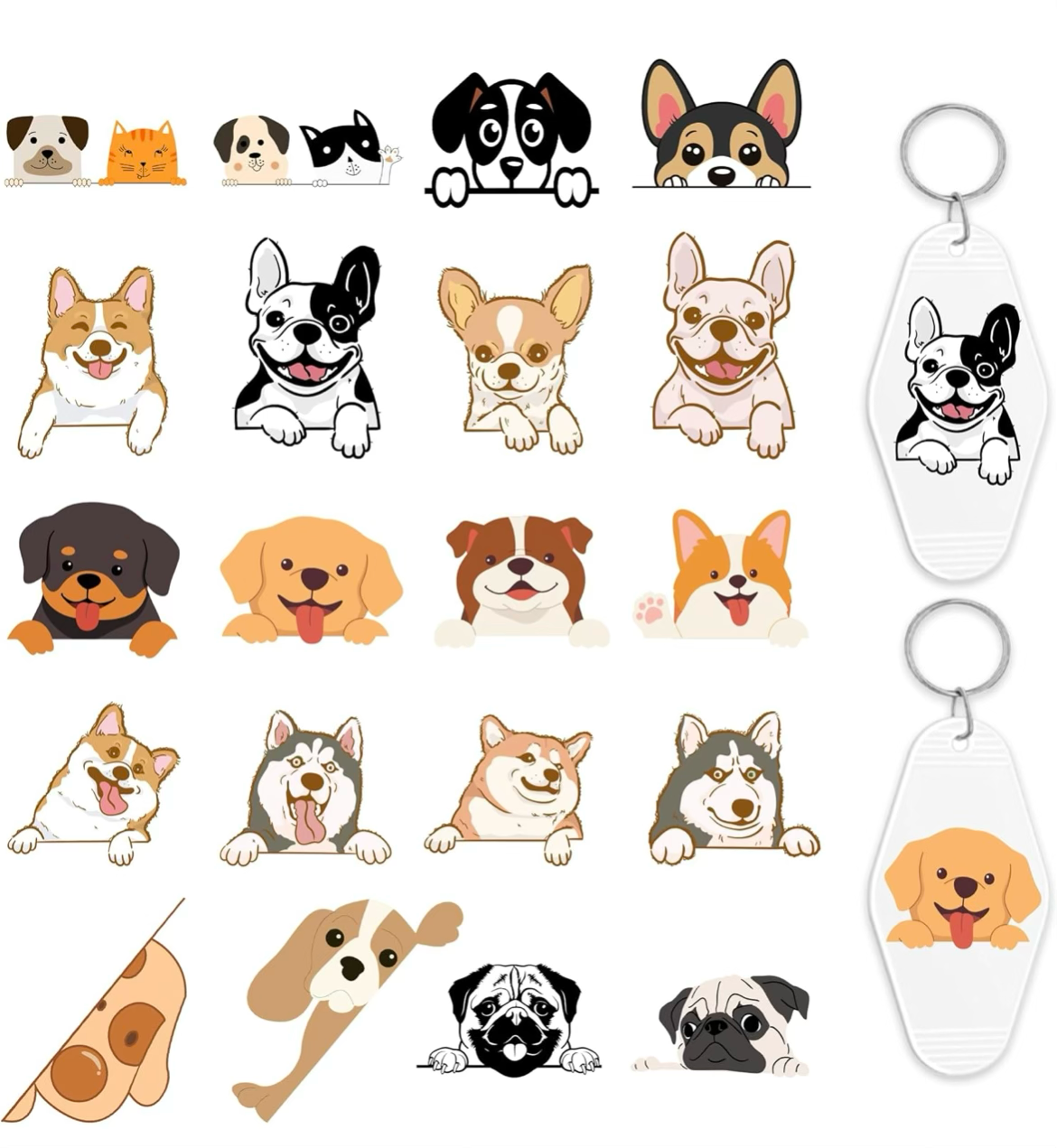 Cute doggies keychain designs 🐾🐶