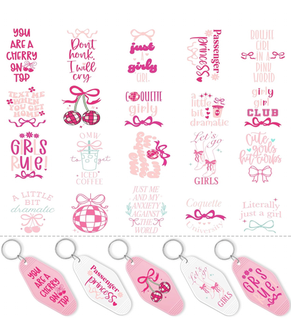 Coquette Girly Keychain designs 🎀💗
