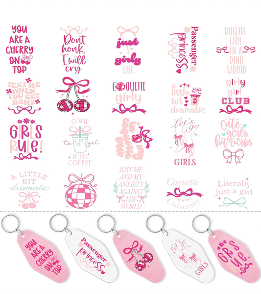 Coquette Girly Keychain designs 🎀💗