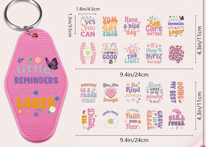 “Little Reminders” keychain designs 🩷