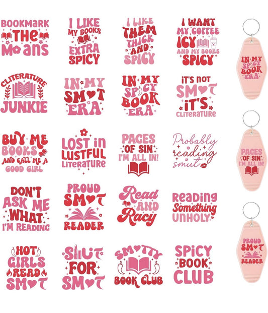 🔥 Smut & Sass Keychains 📚💋