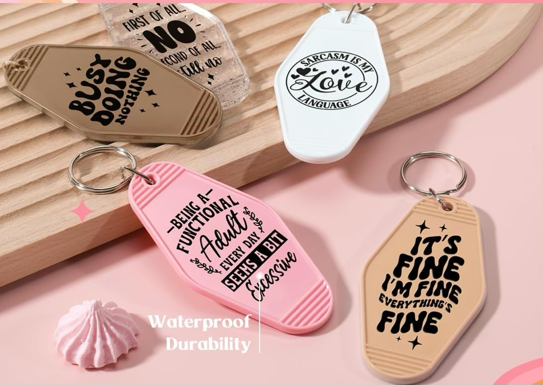 “Sarcastic Black Humorous Keychain” designs 🖤🗝️