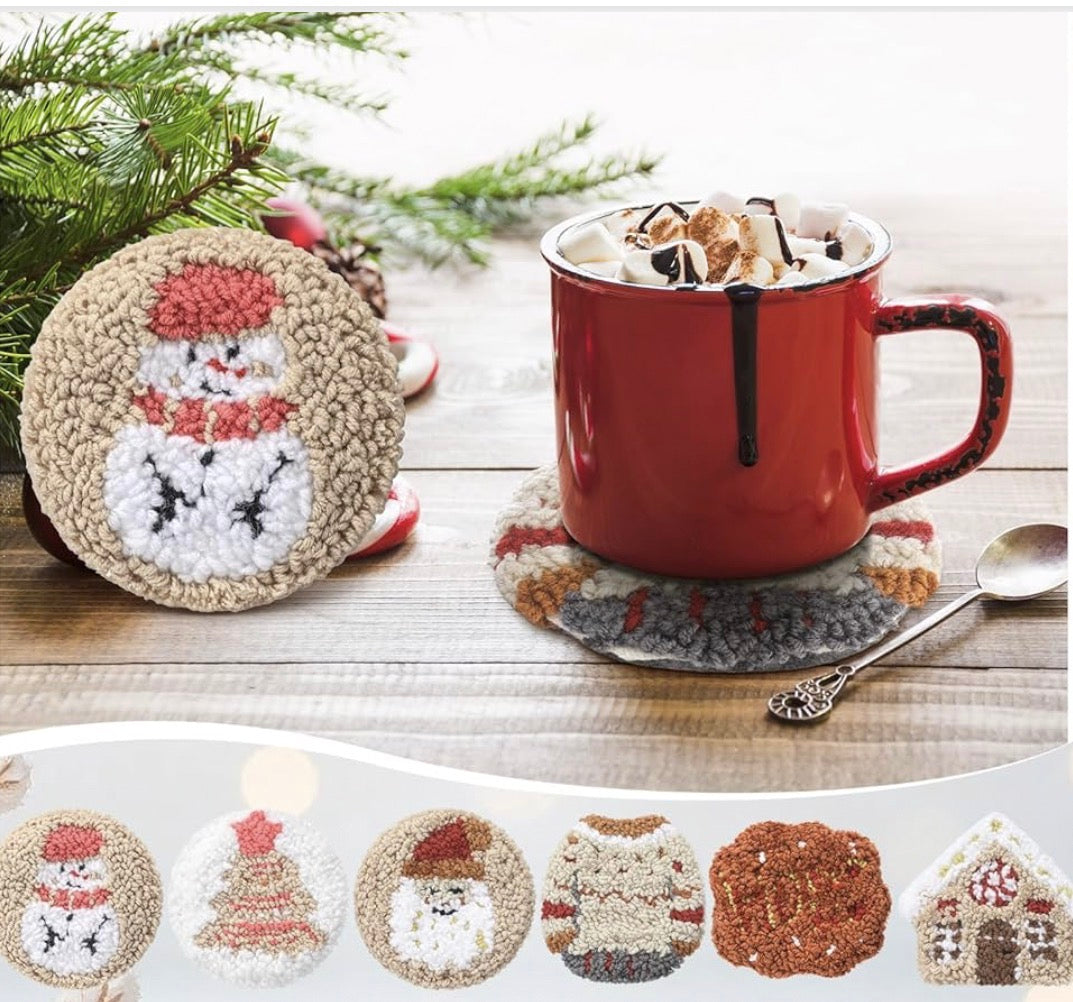 “A Lovely Christmas coaster” designs 🎄🤍✨