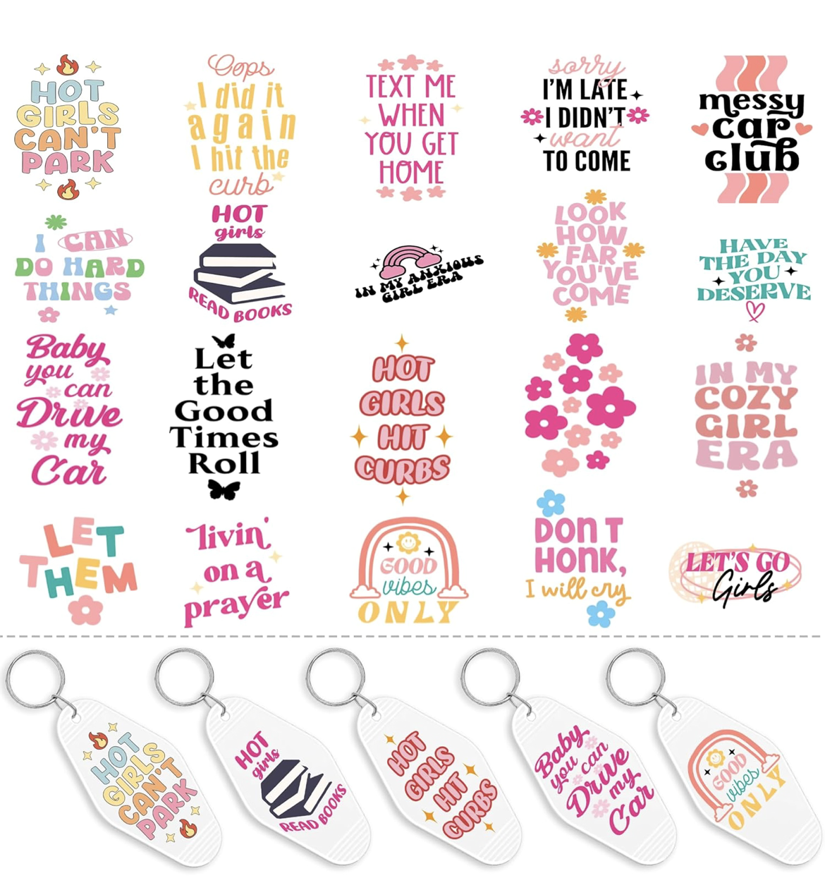“hot girls” keychain designs ✨