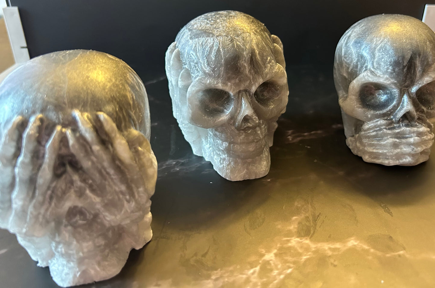 See, Hear, Speak, no evil Skulls 💀