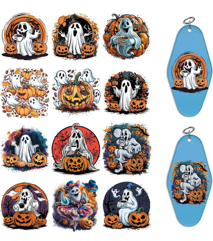 Ghost with Pumpkins Keychain designs 👻🎃