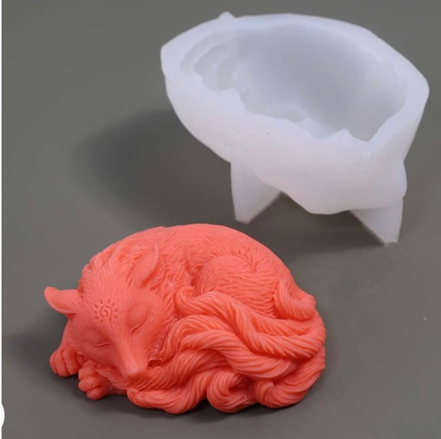 Sleeping Foxes Candle molds 🦊💤